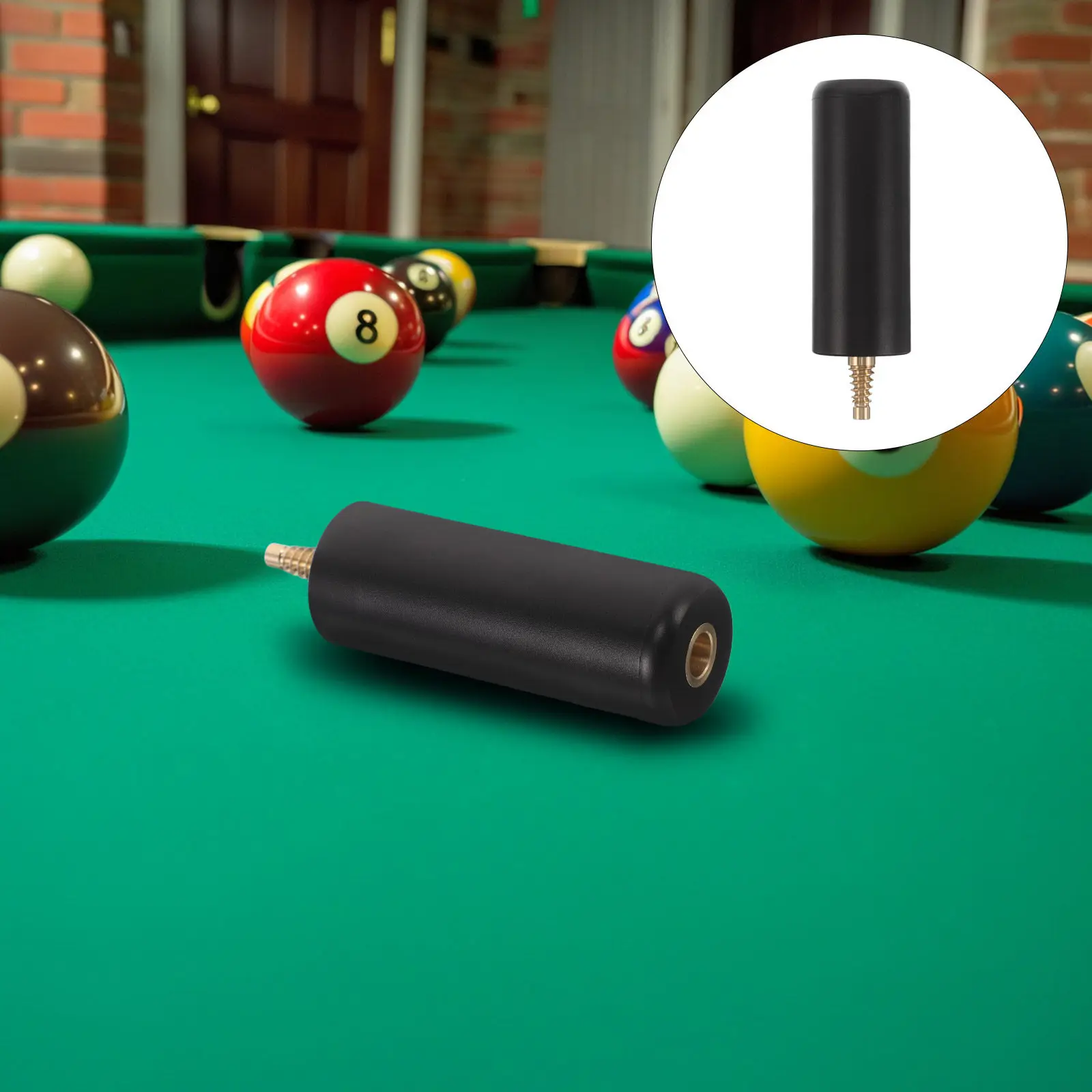 

Pool Cue Extension Extender 3 Inch Plastic Lightweight Portable Billiard Snooker Cue Accessory Enhance Control and Length