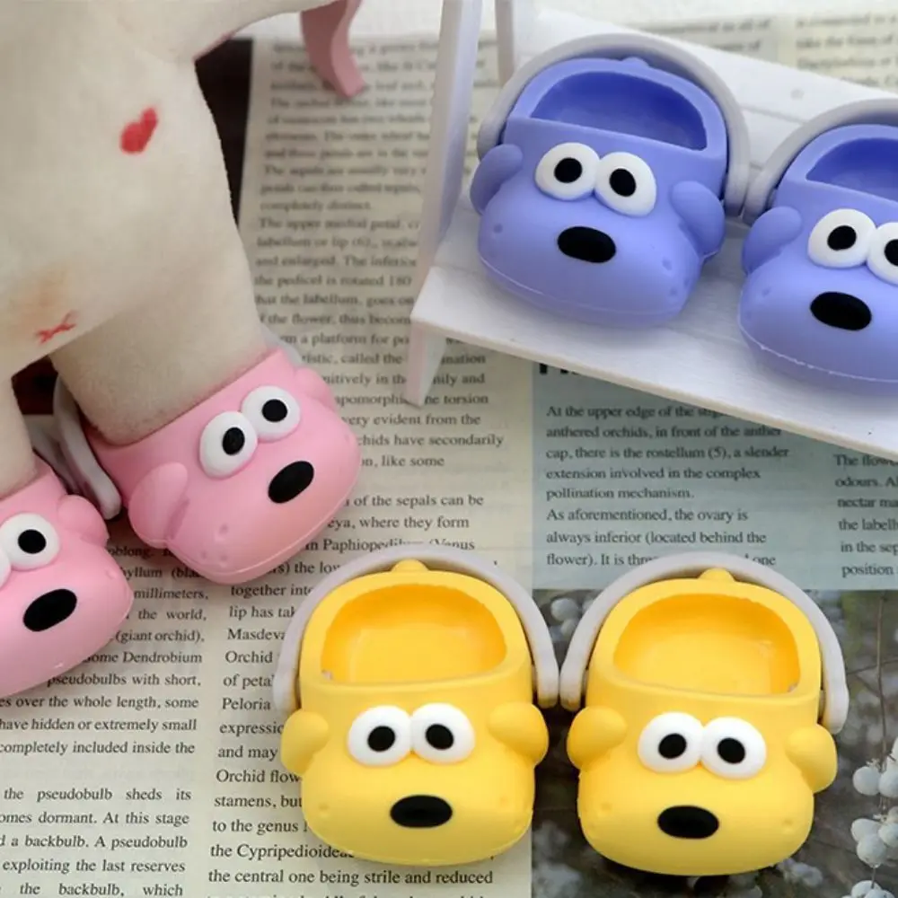 1Pair Cute Dog 20cm Cotton Doll Shoes Sandal Mini Standing Cotton Doll Shoes Animal Cute Plush Dolls Boots Birthday Gift