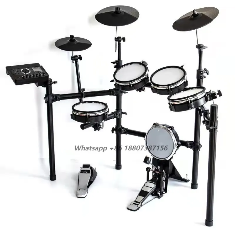 

Wholesale Portable High Quality Performance Five Drums Three Cymbals Electronic Drum Set