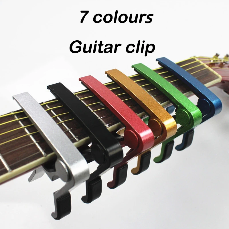 Acoustic Guitar Transpose Clip Ukulele Musical Instrument Accessories Gadget Multicolor Portable Metal Crimping Type Universal