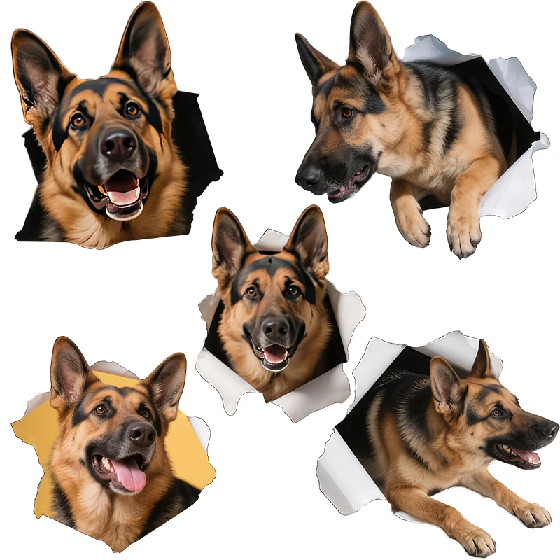 Three Ratels CC131 lovely Shepherd Dog animal wall stickers for home decoration car body decals