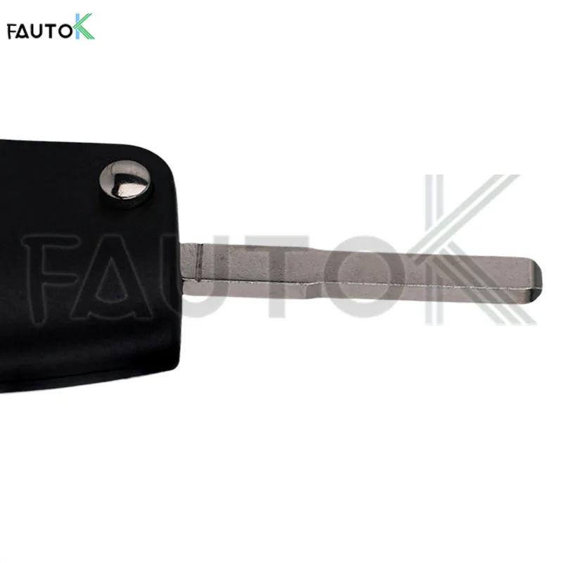 3 ปุ่มรถพับสมาร์ทควบคุม Fob สําหรับ Ford Focus Fiesta C-Max K - Uncut รถ Blank Key Shell