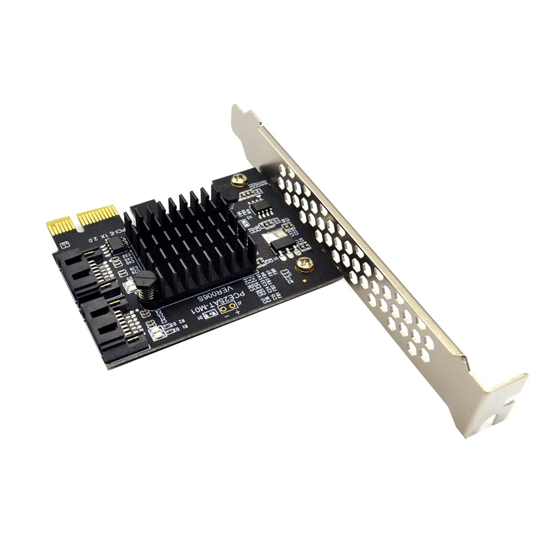 Karta rozszerzeń PCIE do SATA Marvell 9125 Chip PCI Express X1 do 2 Port SATA 3.0 6Gb Adapter kontroler PCI-e karta SATA