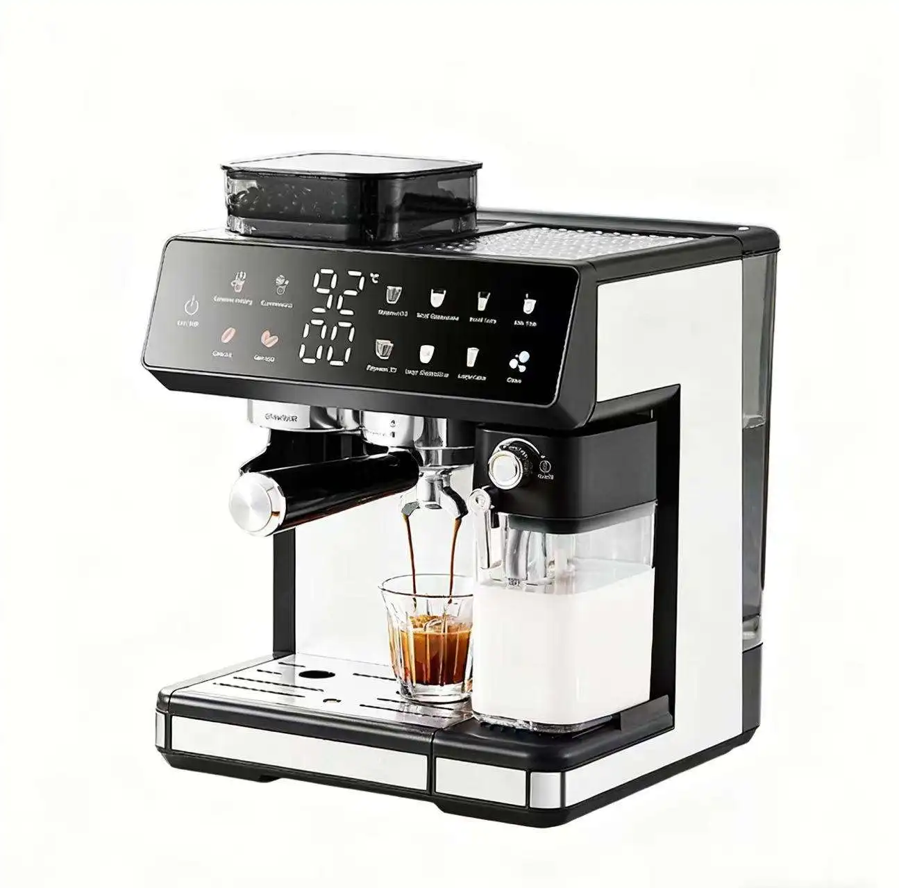 

Fully Automatic Coffee Machine for Home and Commercial Use Multi-functional Automatic Grinding Stainless Steel
