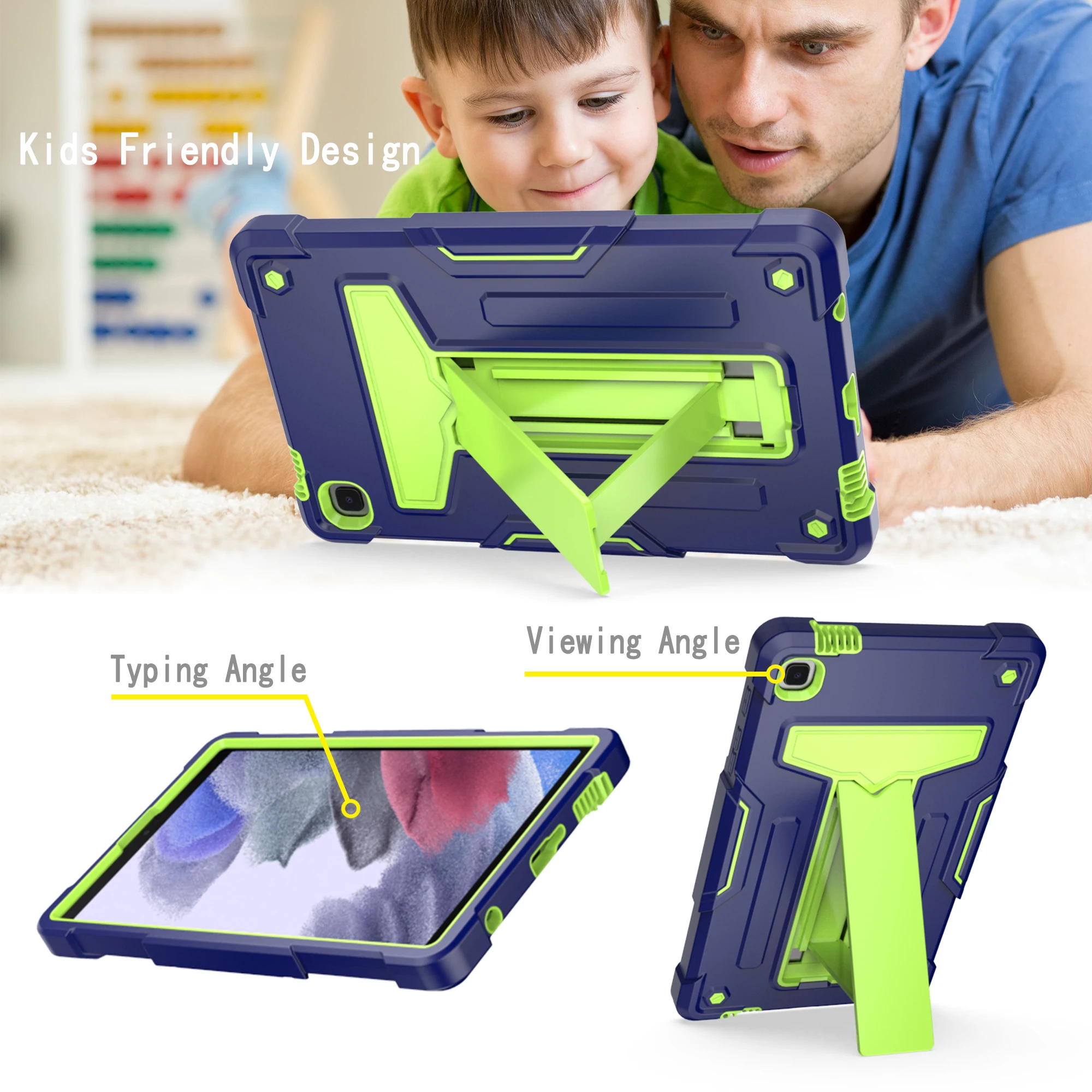 Capa para samsung galaxy tab a7 lite 8.7 polegadas SM-T220 SM-T225 resistente corpo inteiro à prova de choque capa protetora para tablet