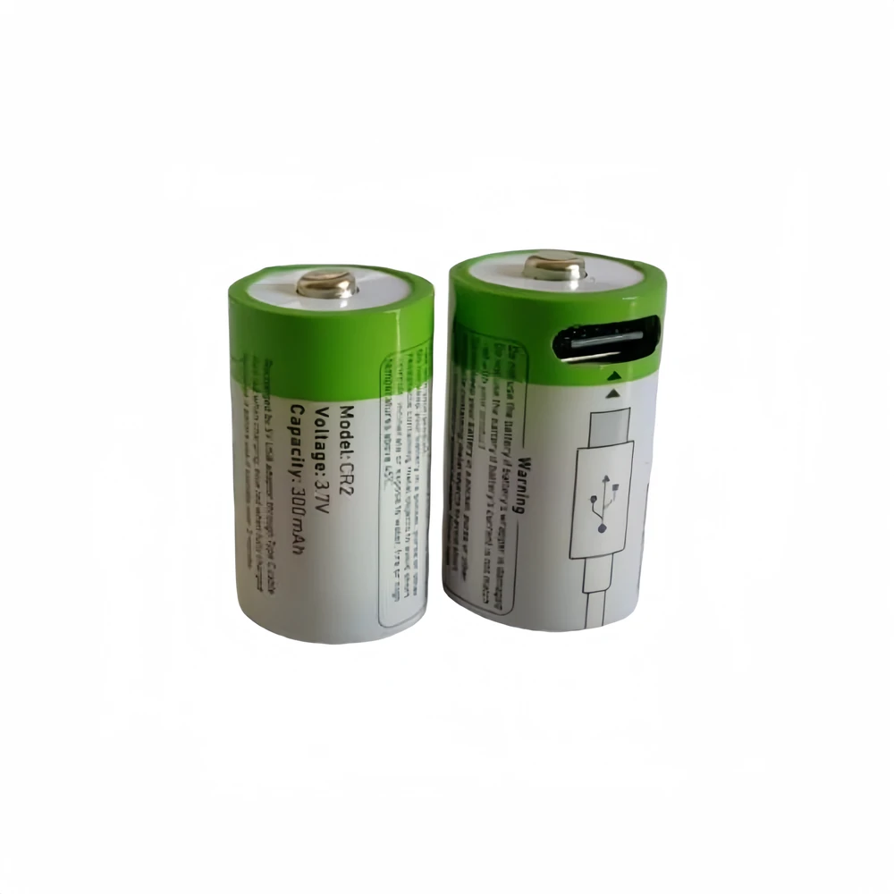 1pcs/lot 300mAh CR2 rechargeable battery 3.7V USB rechargeable lithium battery Polaroid rangefinder battery