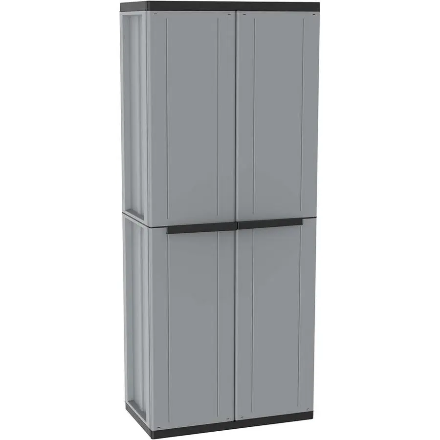 1002819 jline368 Armario de dos puertas Broom, gris