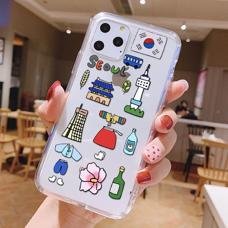 Love New York Paris Phone Case for iPhone 15 14 13 12 11 Pro Max X Xs Max XR SE 2020 8 7 Plus Soft Silicone Cover