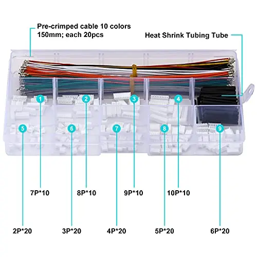 Pico blade 1,25mm Pitch-Stecker Molex Pico blade 1,25mm Stecker 2/3/4/5/6/7/8/1,25 Pin-Gehäuse (mx1, 5-Kit)