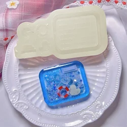 Molde de silicona para coctelera de piscina, resina epoxi, herramienta de joyería, accesorios de joyería, DIY