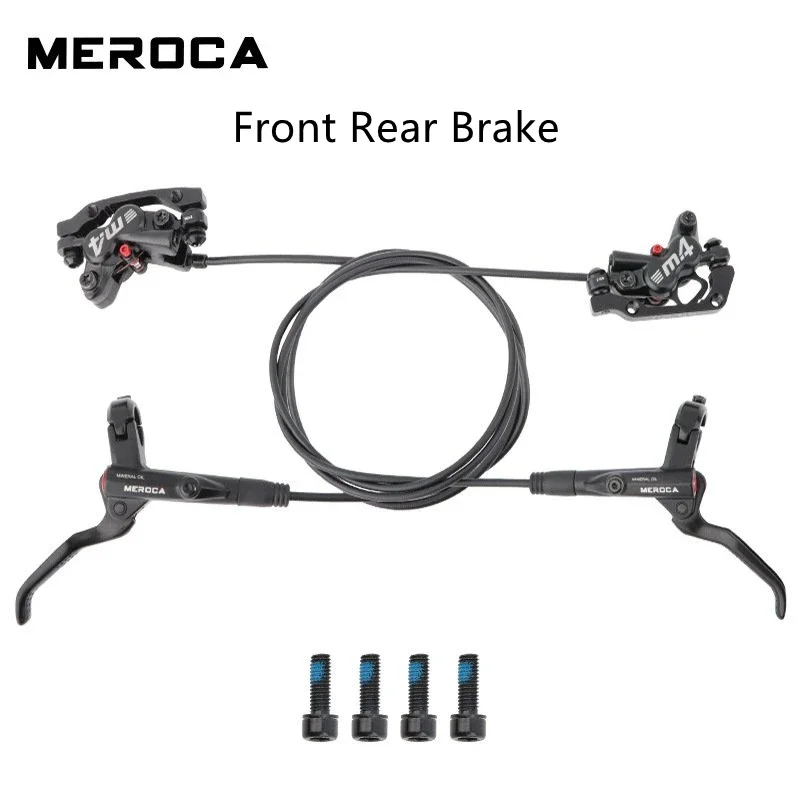 

New MEROCA M4 4 Piston Brake MTB Iamok Mountain Bikes Hydraulic Disc MT420 Bicycle Parts