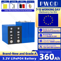 PL Stock 3.2V 360AH Lifepo4 Battery PWOD Brand New 10000Cycle DIY 12V 24V 48V Lithium iron phosphate Cell For Camping Golf Cart
