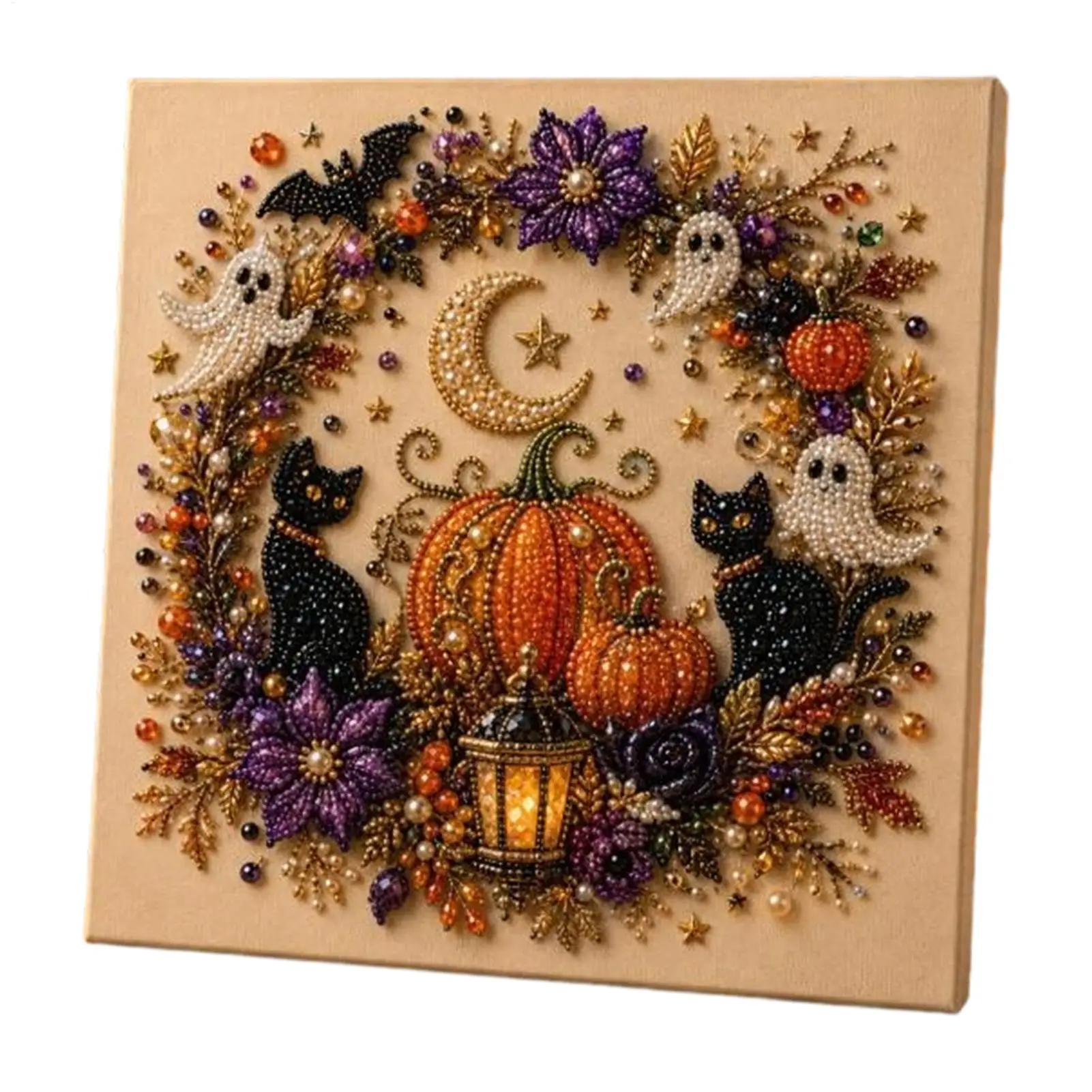 Halloween-Geister-Perlen-Kunst-DIY-Set Gruselige Geister Festliche Halloween-Wandkunst-Bastelsets Halloween-Wanddekoration Geschenke für Jungen und Mädchen – Detail 8