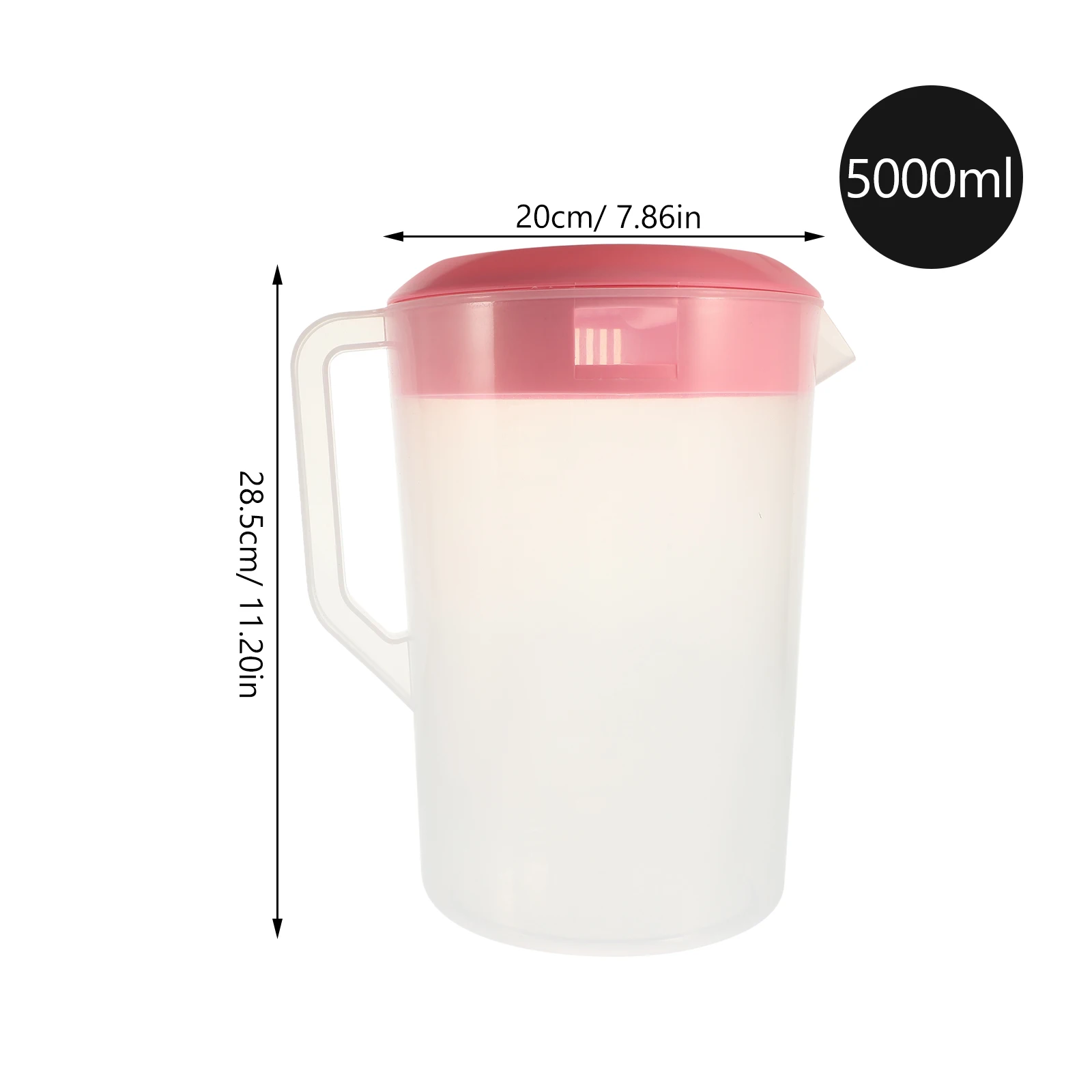 

Cold Water Kettle Plastic 5000Ml Resistant Beverage Pitcher Measuring Kettle for Juice Tea Milk Party Use