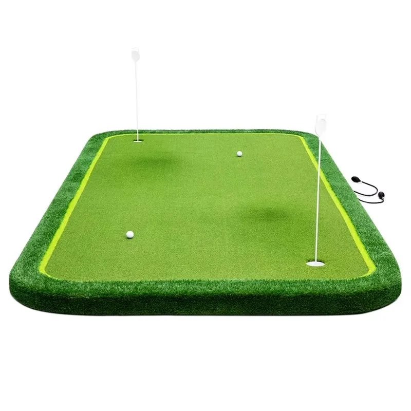 Adjustable Slope Thicken Putting Green Mat Recreates Course Terrain Convenient Indoor Golf Training Sessions Skill Improvement