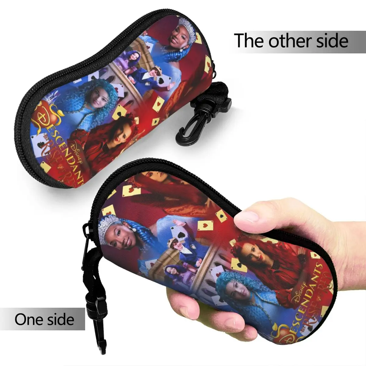 Descendants The Rise Of Red Glasses Case Unisex Portable Chloe Charming Sunglasses Protector Office Eye Contacts Case