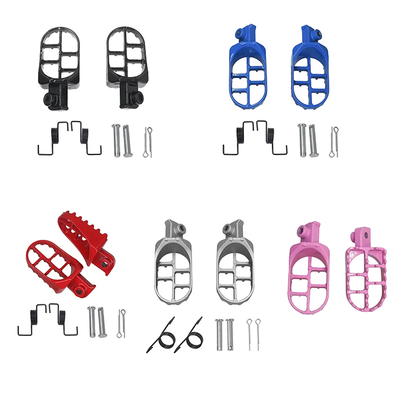 Motorcycle Foot Pegs Rests Footpegs for Yamaha PW50 80 TW200 for XR50R CRF50 CRF70 CRF80 CRF100F Motorbike Chinese Dirt Pit Bike