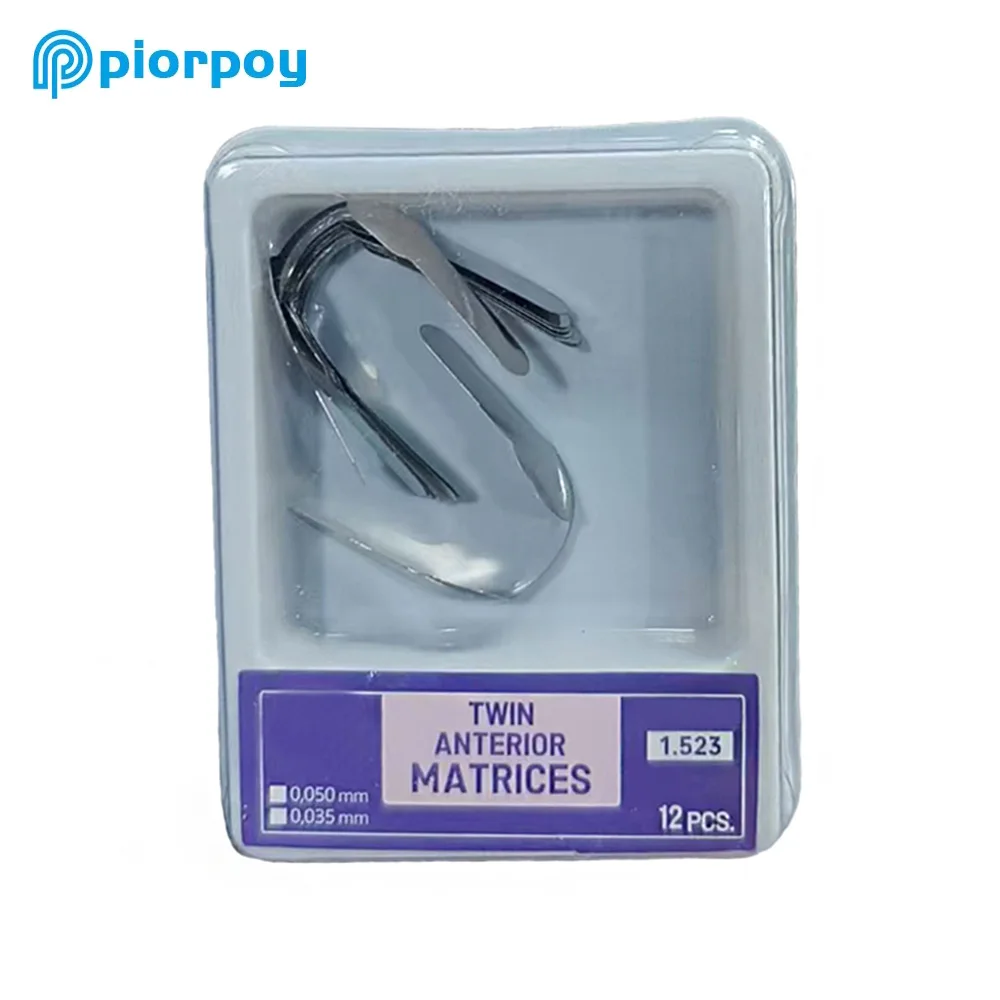 PIORPOY Dental Proximal Anterior Strips Twin Anterior Matrice Sectional Contoured Matrices System For Anterior Restoration view 5
