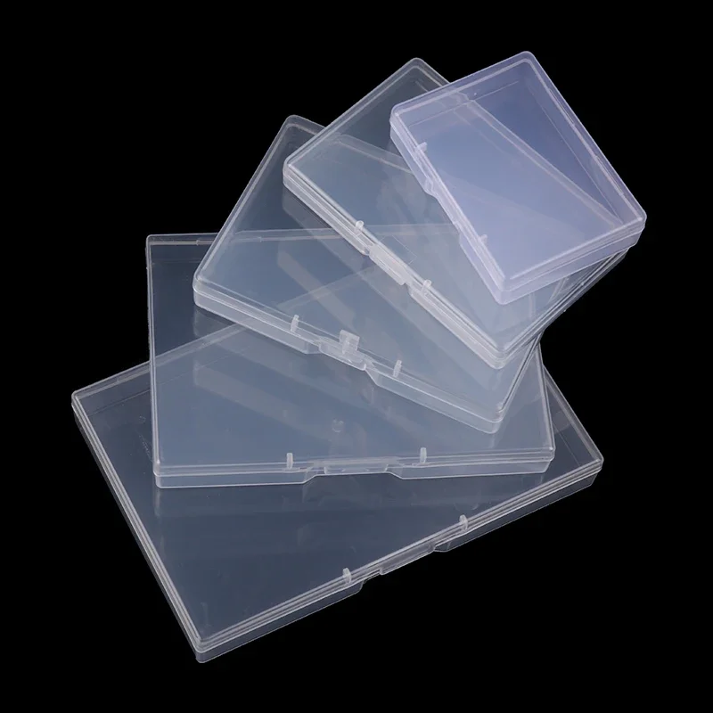 

Transparent Plastic Box Rectangular Translucent Packing Box Organizer Case Dustproof Durable Strong Jewelry Container