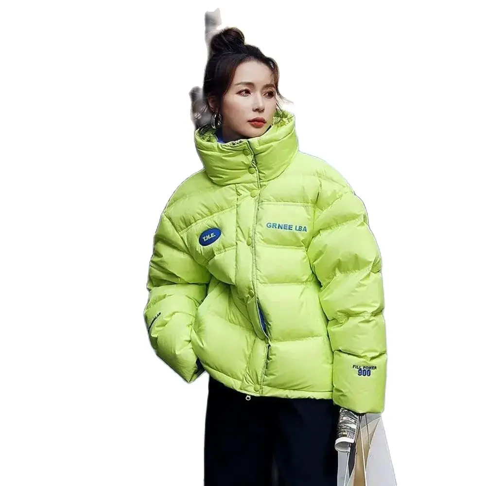 

New Glossy Joker Short Down Cotton-padded Jacket Winter Fashion Ladies Cotton-padded Jacket Bread Clothes Loose Coat Tide.