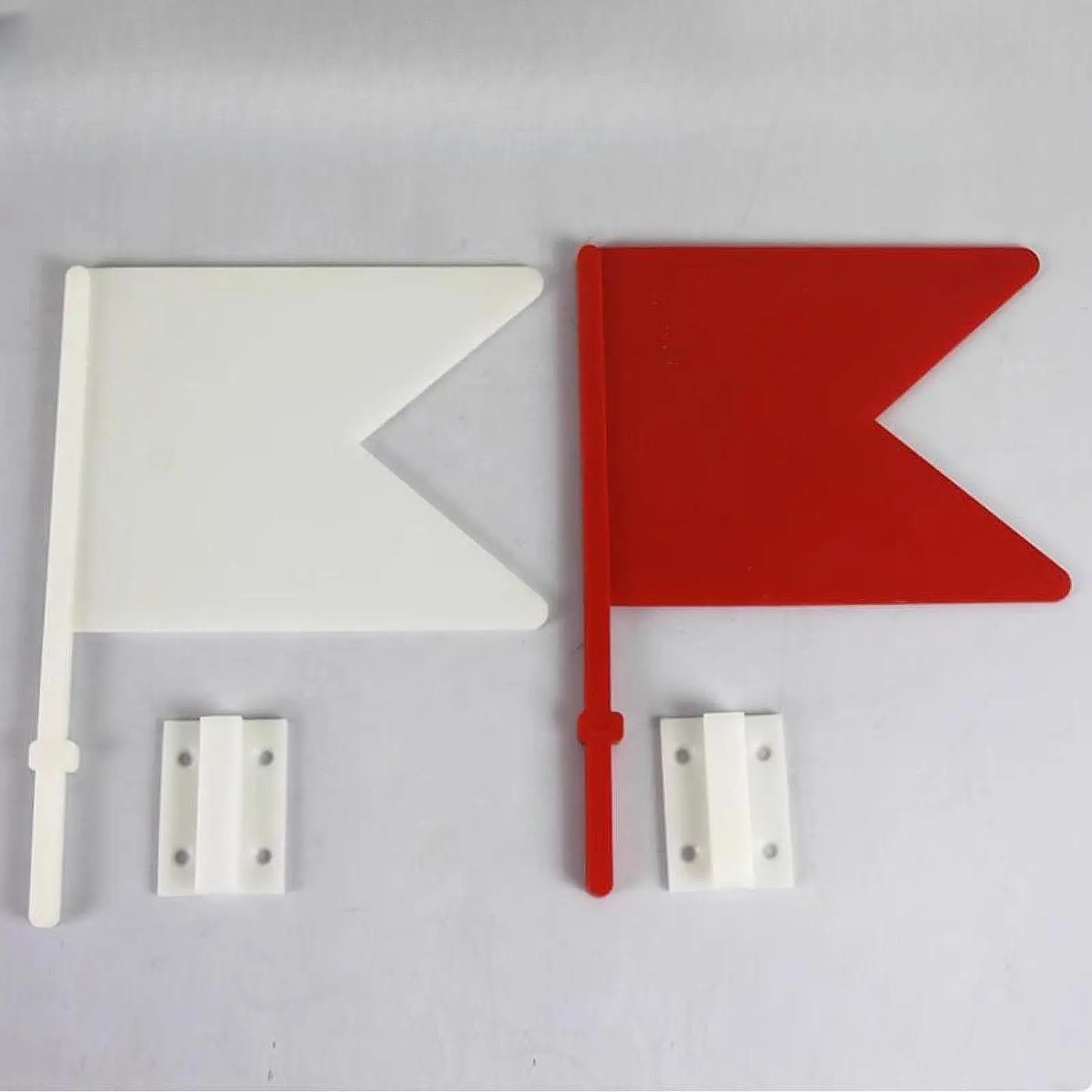 

2x Direction Flags Red White Competition Longeing Equipment Playing Field Tour Guide Flags Obstacle Flags Horse Training Flags