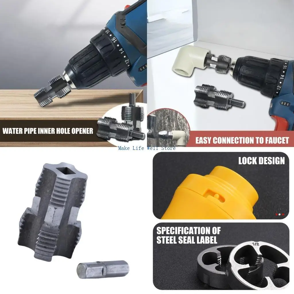 

1/2inch 3/4inch Water Pipe Internal Thread Opener For PVC Plastic Pipe
