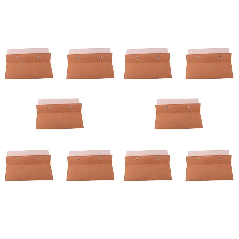 

ABMS-10X Glasses Organizer Storage Hanging Bag Sunglasses Eyeglasses Display Organizer 15 Slot Eyewear Holder Beige+Brown