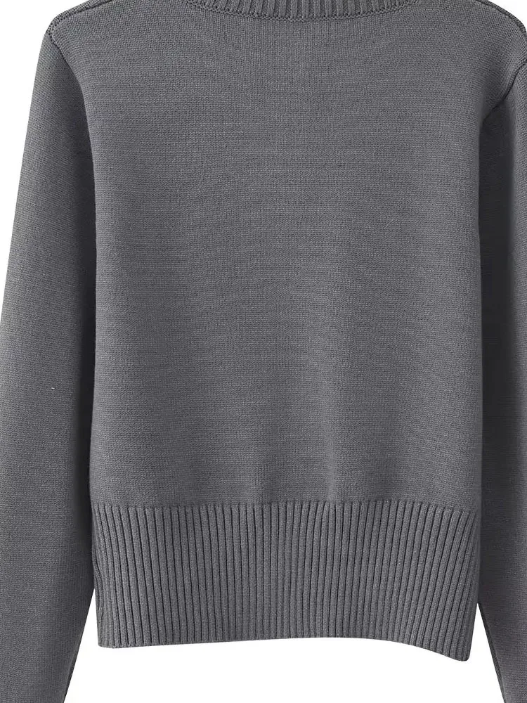 

HH зимняя мода женские свитера пальто однотонные полуводолазки на молнии вязаные топы женские повседневные кардиганы с длинными рукавами 3 цвета