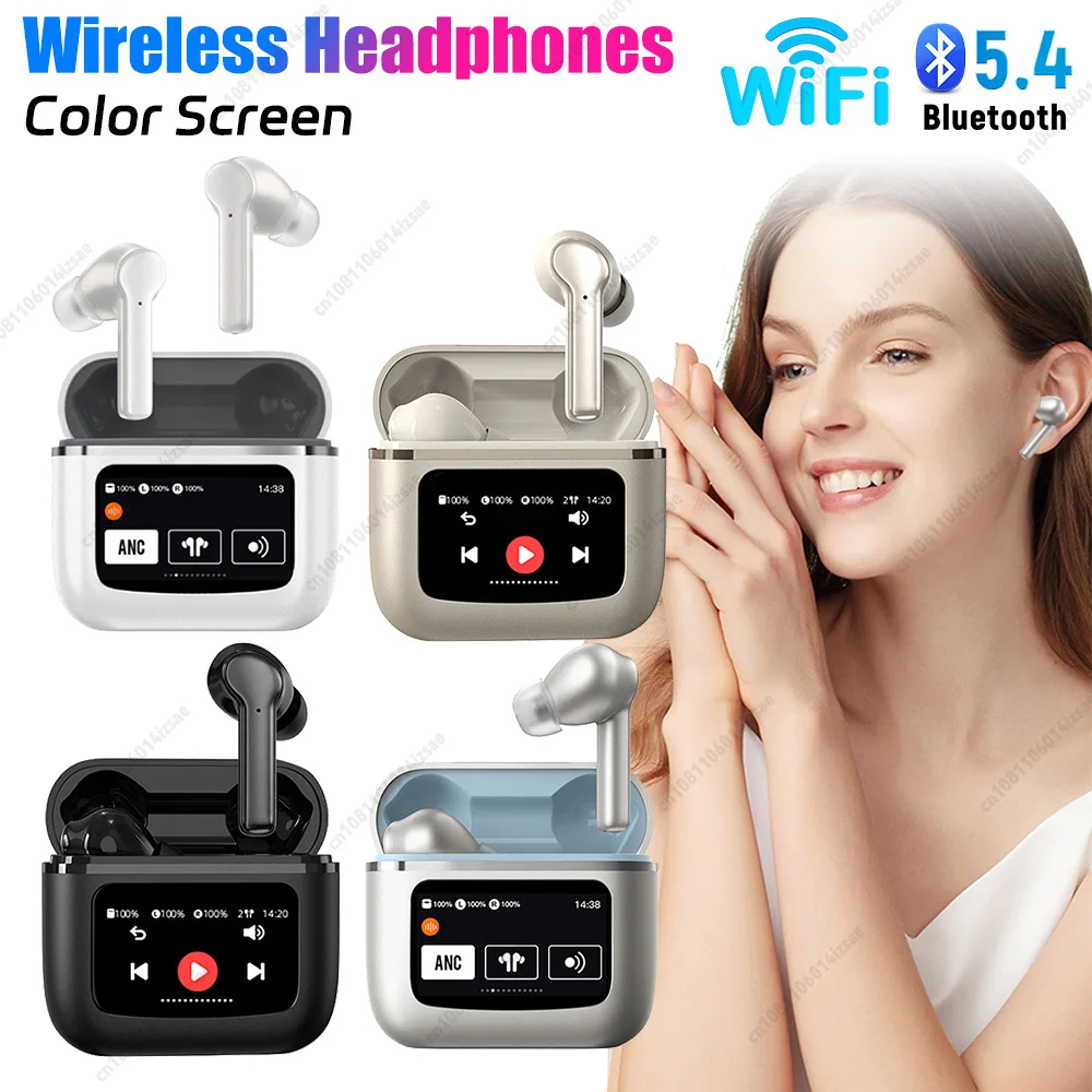 T68 Wireless Headphones Noise Canceling Bluetooth HIFI Sports Earphones 48H Playtime Color Screen Bluetooth Earphones for JBL