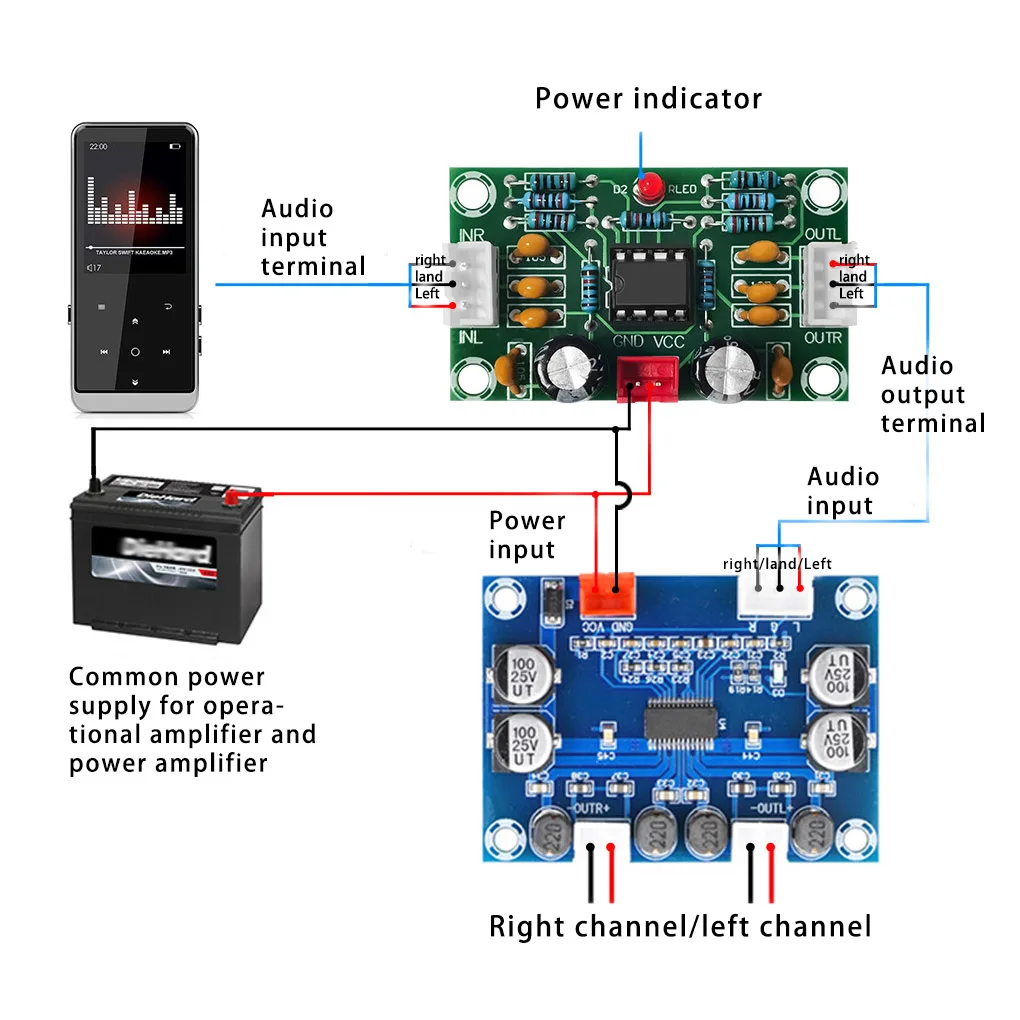 Tone Control Module Board Bass Treble Controller Low Noise Amplifier Adjustable Boards Channel Replacement Part