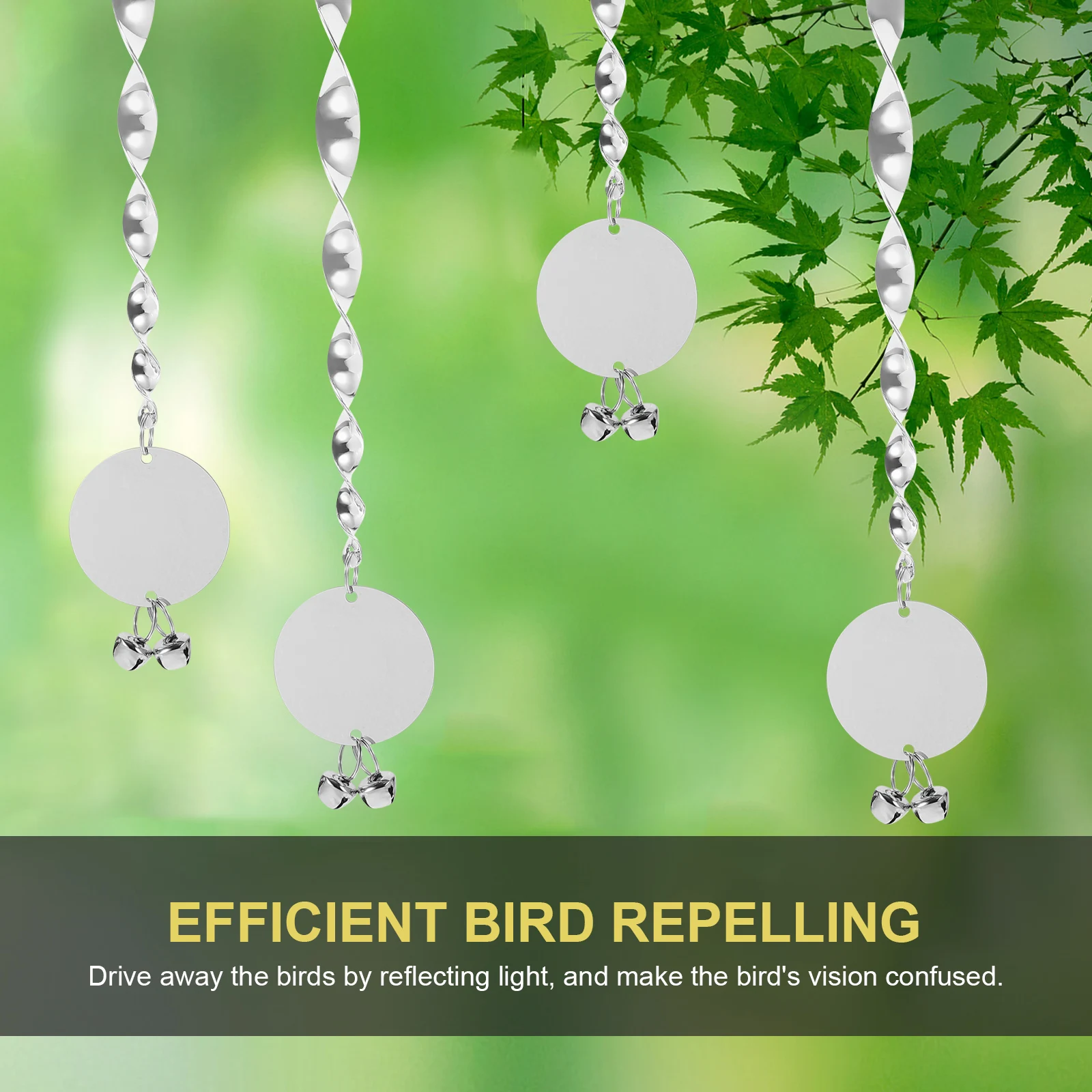 

10pcs Devices Set Reflective Scare Rods Anti Bird Sticks for Garden Bird Repellent Sticks Farm Deter