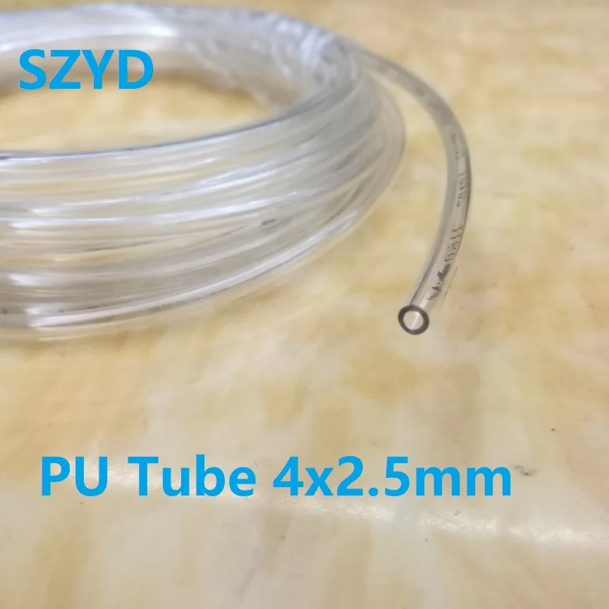 5 10 15 Meters Transparent PU Trachea 4x2.5mm  Polyurethane Air Compressor Hose Flexible Air Tube 4*2.5 mm