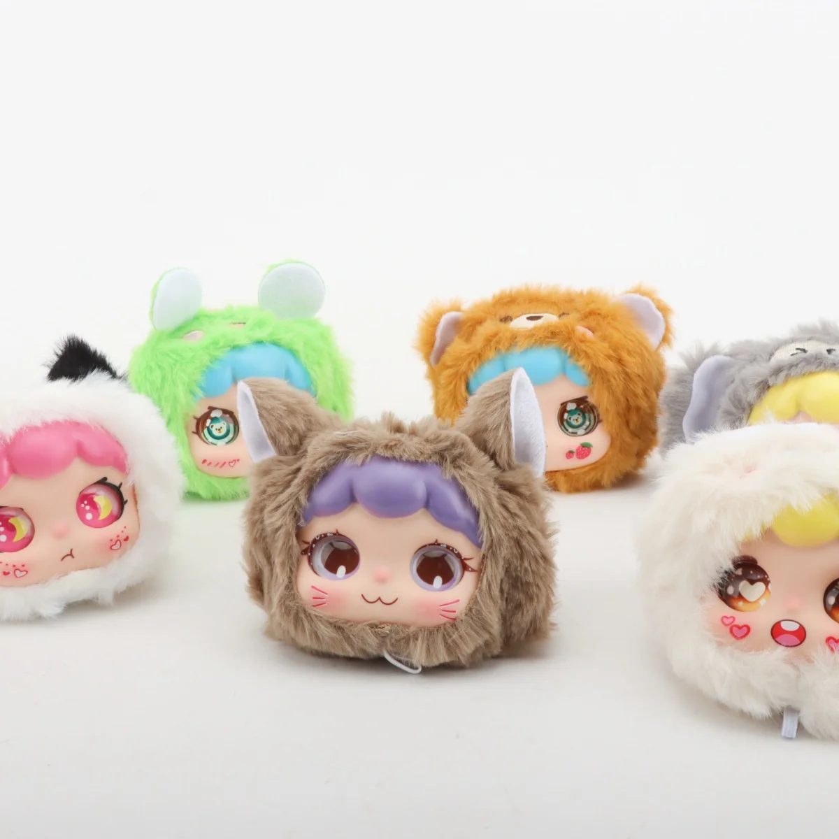 

Cute Cartoons Animal Vinyl Plush Toys Plush Toys Monkey Bear Brown Fox Wolf Animal Son Plush Doll Gifts Baby Bag Pendant