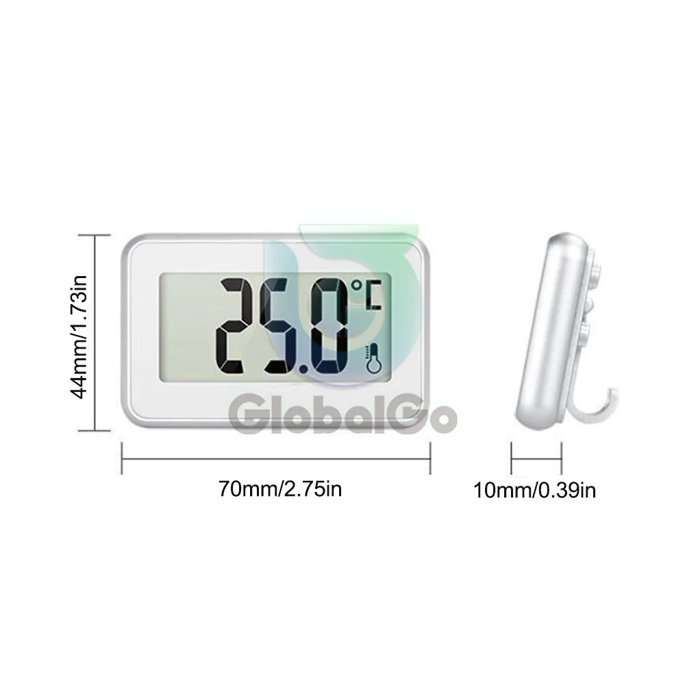 Mini LCD Digital Household Electronic Refrigerator Thermometer -20°C-60°C Alarm temperature Tester With Magnet Hook