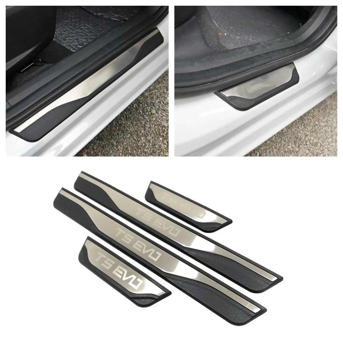 Car Styling For Forthing T5 EVO 2024 2023 2022 2021 Door Sill Scuff Plates Protector Pedal Threshold 3d Sticker Auto Accessories