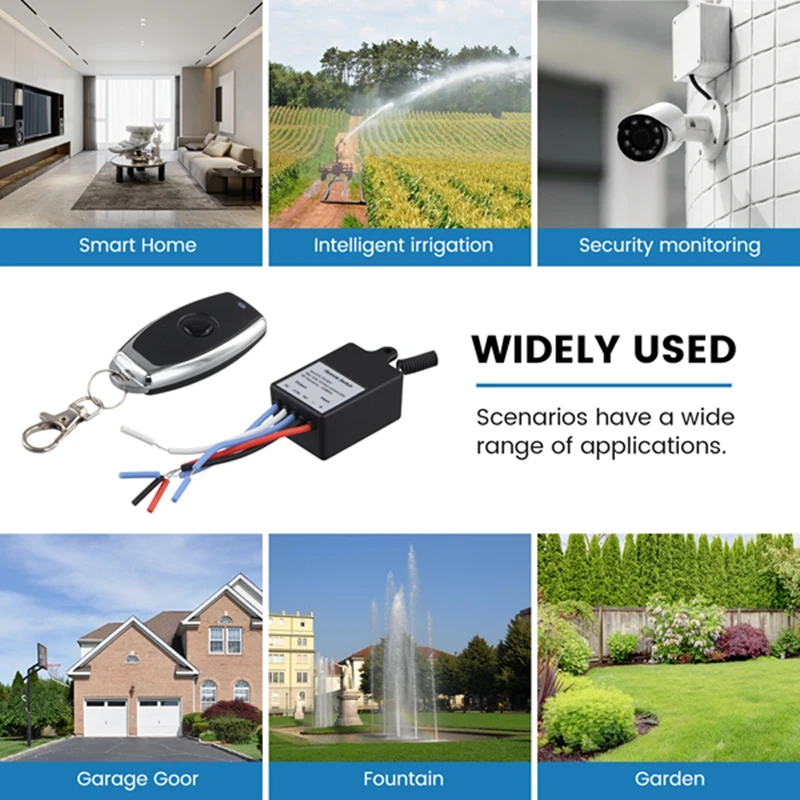 433 ميجا هرتز العالمي لاسلكي للتحكم عن بعد التبديل تيار مستمر 12 فولت 24 فولت 1CH وحدة الاستقبال التتابع مع 1 قناة الارسال عن بعد