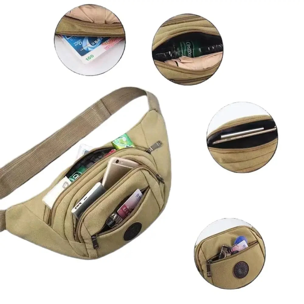 Wodoodporna męska torba na klatkę piersiową, lekka, odporna na zużycie, outdoorowa torba crossbody/sling do wędrówek, biegania i podróży. — zdjęcie 6