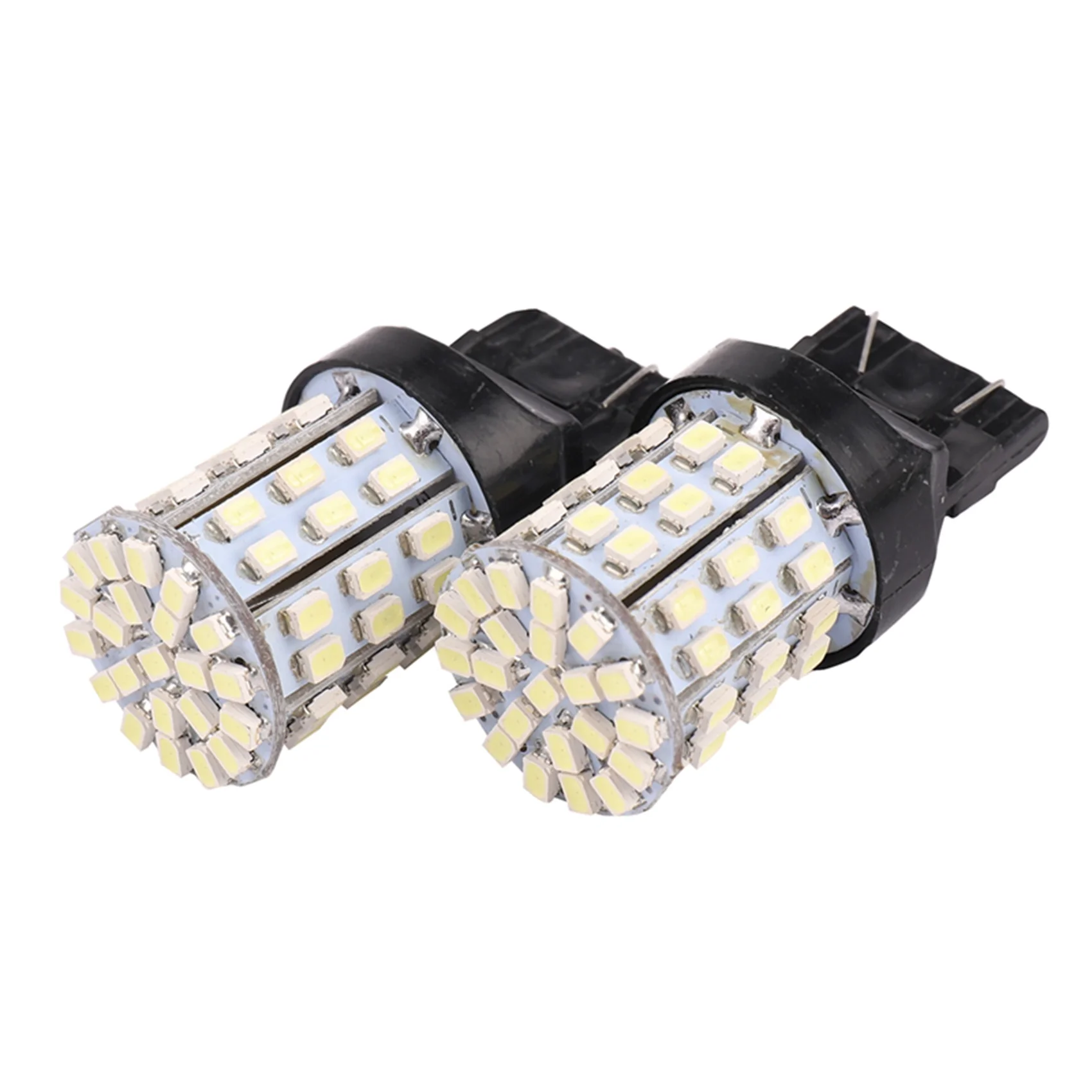 白色LED電球,ブレーキとテール用,t20 7440 7443 64 smd,6000k, 12v,2個