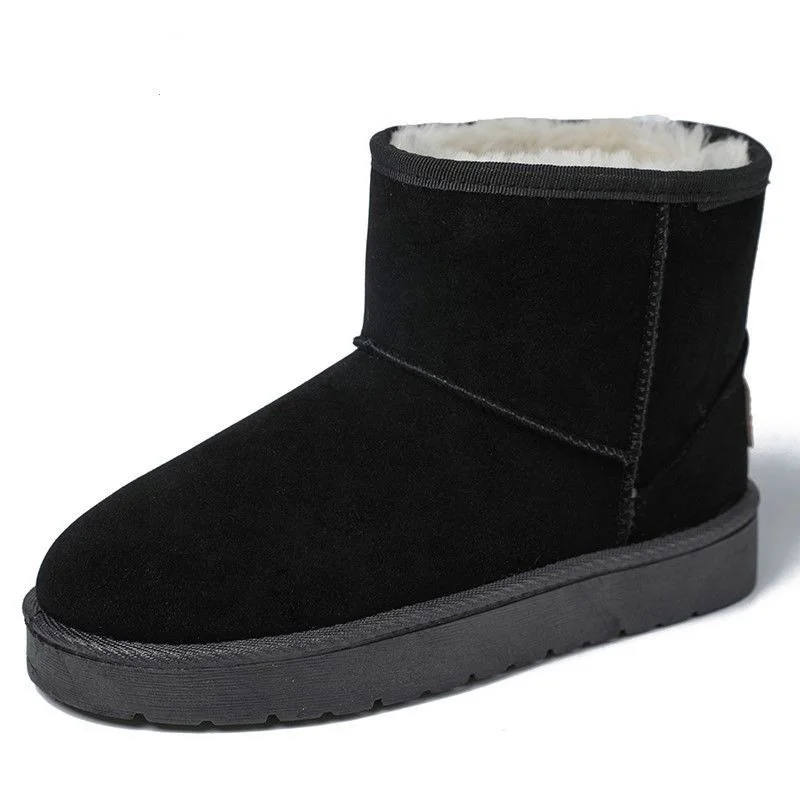 Große Größe 41 Damenschuhe Schneestiefel Winter Plus Samt Dicke Plateaustiefel Plüsch Warme Baumwollschuhe Stiefel Damen Größe 36-41 – Detail 5