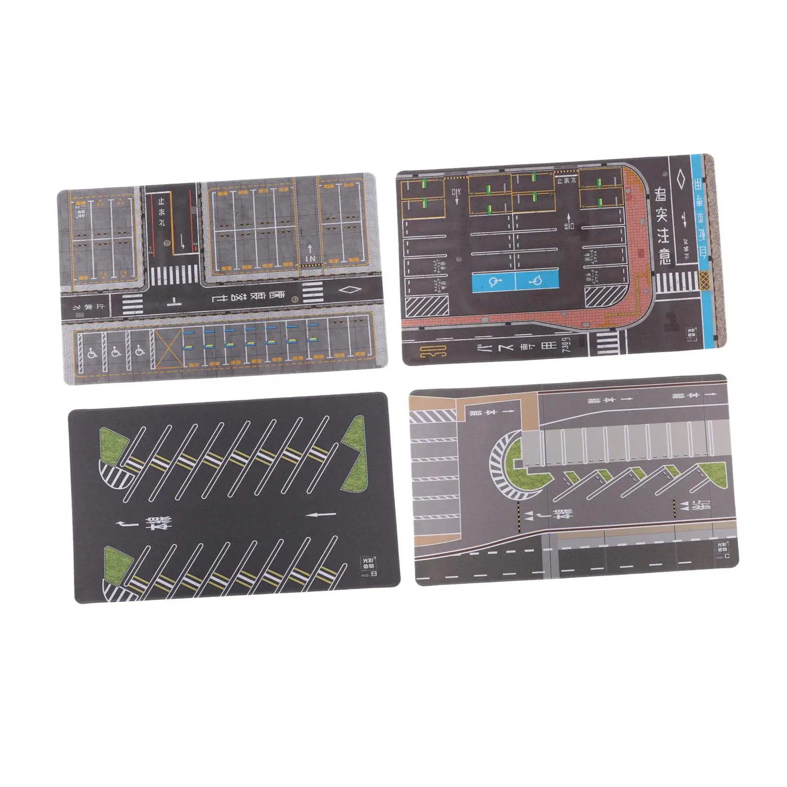 

1/64 Parking Lot Mouse Pad Layout Car Scene Mat Scene Display Background Mini Car Garage for Diecast Car Model Vehicle Scene Toy
