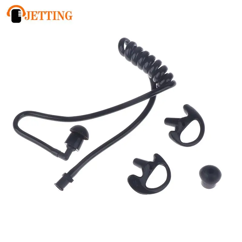 Spring Air Tube Replacement Walkie Talkie Earphone Coil Acoustic Air Tube Earplug Replacement For Radio Earpiece Headset New