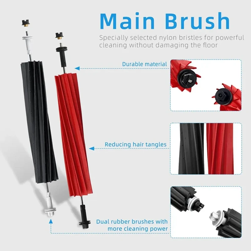 Para roborock s8 pro ultra robô aspirador de pó peças reposição principal escova lateral mop almofada filtro hepa sacos poeira acessórios