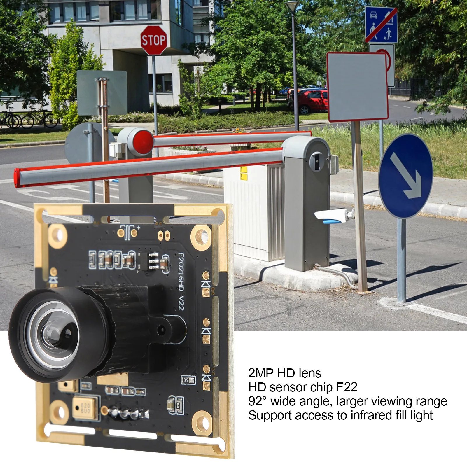 

Camera Module HBVCAM-F20216HD V22 Wide-Angle 92° 2MP Camera Module for WinXP/Win7/Win8/Win10/OS X/Linux