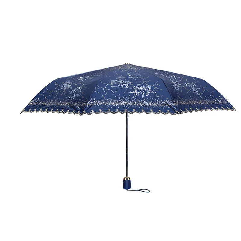 Lace Minirain and Sun Automatic Umbrella Girls Ultralight Reinforced Womens Beautiful Umbrellas Wedding Regenschirm Rain Gear