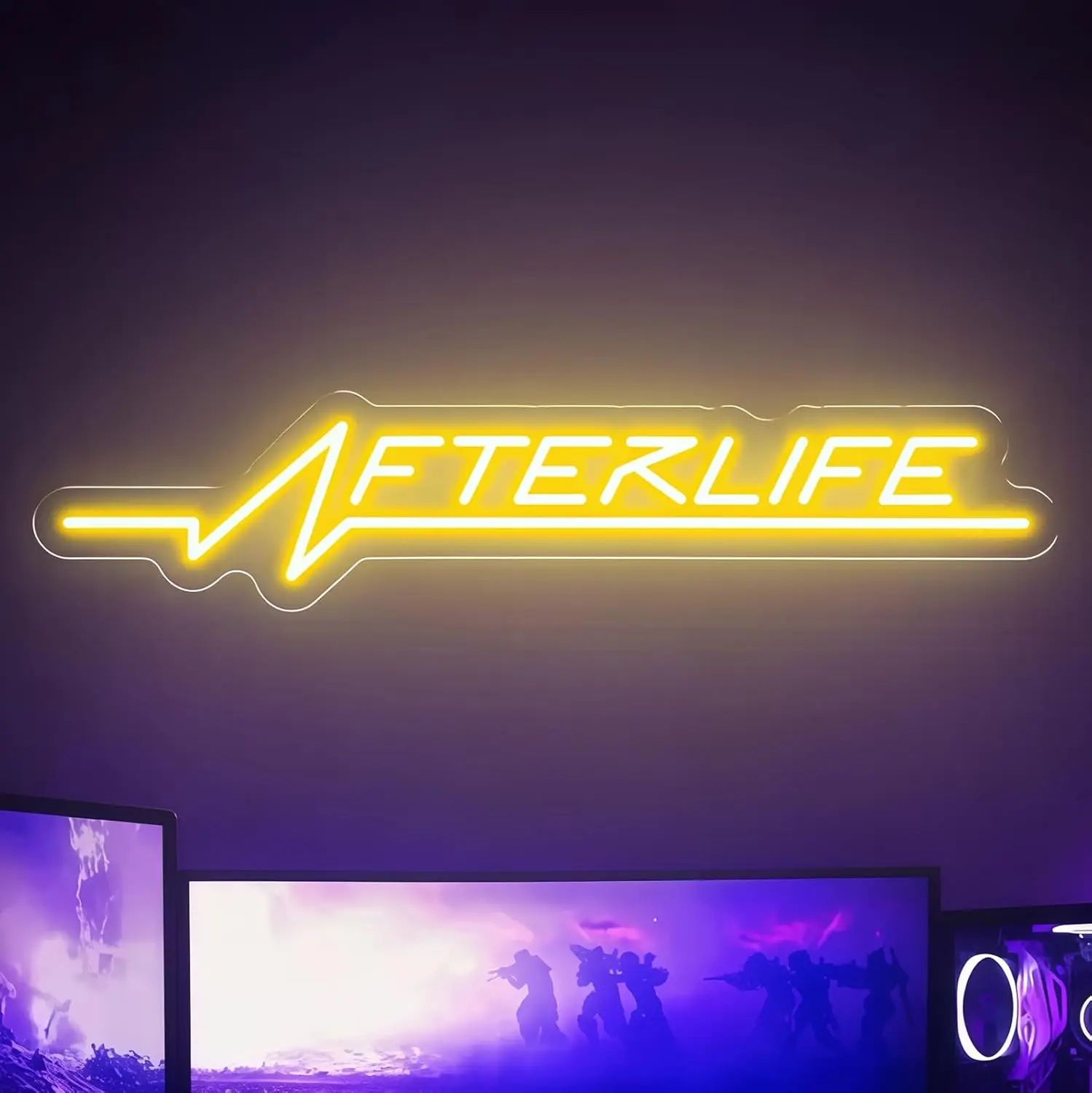 Cyberpunk Afterlife enseigne au néon acrylique LED néon pour chambre salon cinéma salle de jeu décoration murale USB puissance Festival cadeau
