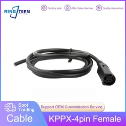 KPPX-4Pin Female 4-Core KPJX-4S-S Female Seat KYCON KPPX-4P R7BF Socket Power Cable Bare Cord