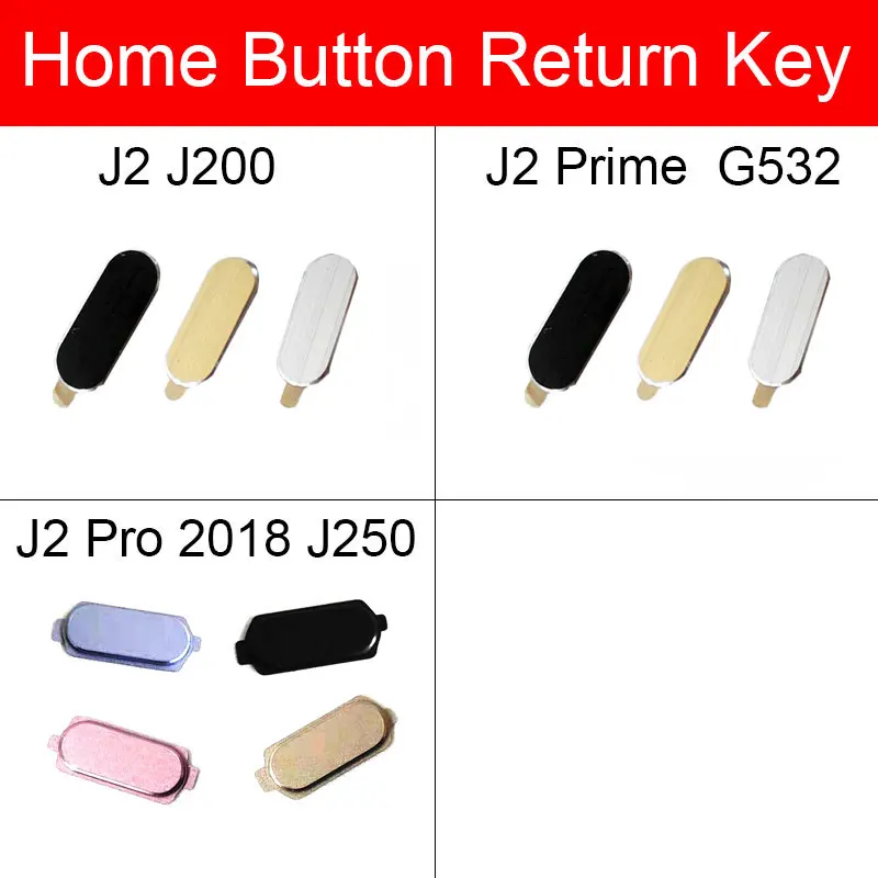 Sidik Jari Kabel Fleksibel Tombol Rumah untuk Samsung Galaxy J2 J200 Prime Pro 2018 J250 G532 Menu Kembali Touch Sensor Pengganti