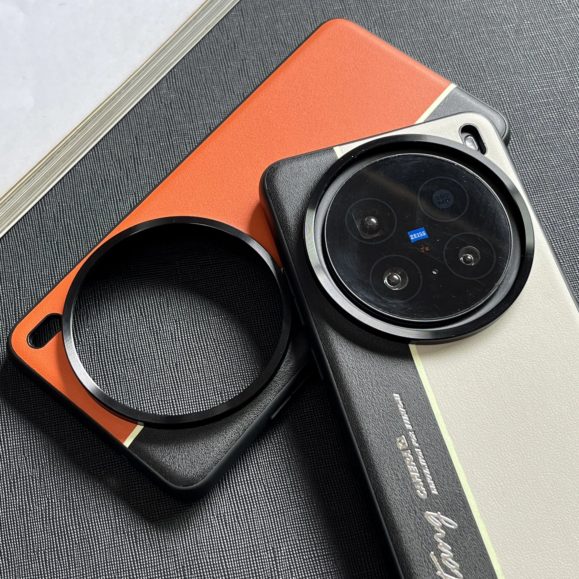 Case For VIVO X200 X100 Ultra Pro Luxury Colorblock Leather Fluorescent Strip Phone Cover For VIVO X200 ProMINI Shockproof Funda - Image 3