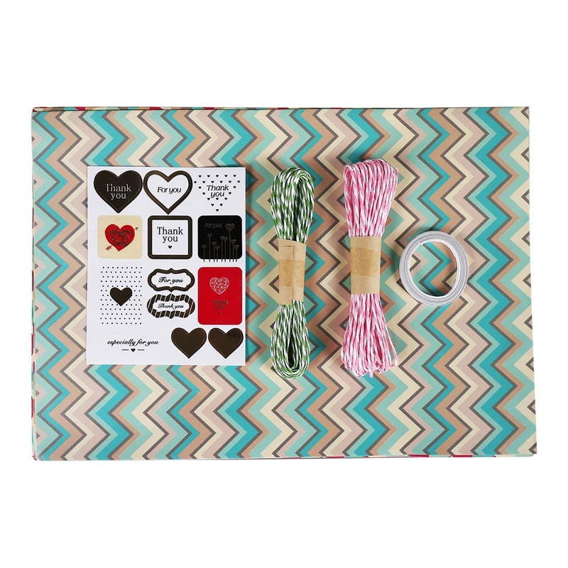 Wrapping Paper Sheets,For Christmas Birthday Party Wrapping Paper Set 6 Pcs Gift Wrap Papers,Present Gift Wrapping Paper