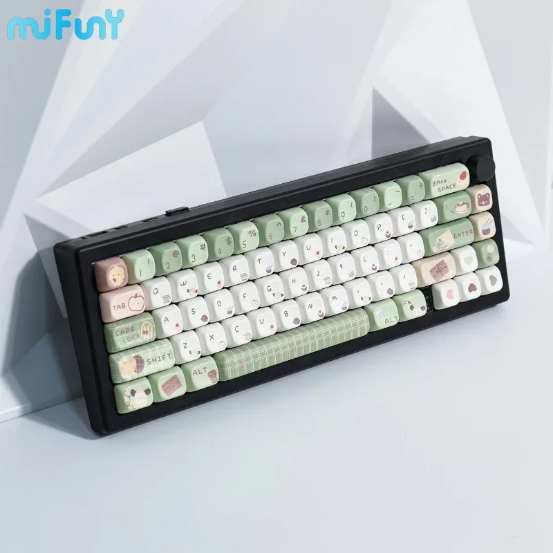 Mifuny Forest Dessert Keyboard Caps Original  Custom Keycaps Fullset Dry Subbed PBT MDA XOA FOA for F75 Hi8 Mechanical Keyboard